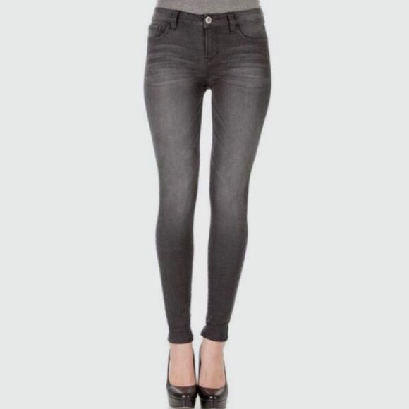 💠 Kensie mid rise jeans knockout Skinny grey Sz 8/29 - Picture 1 of 12